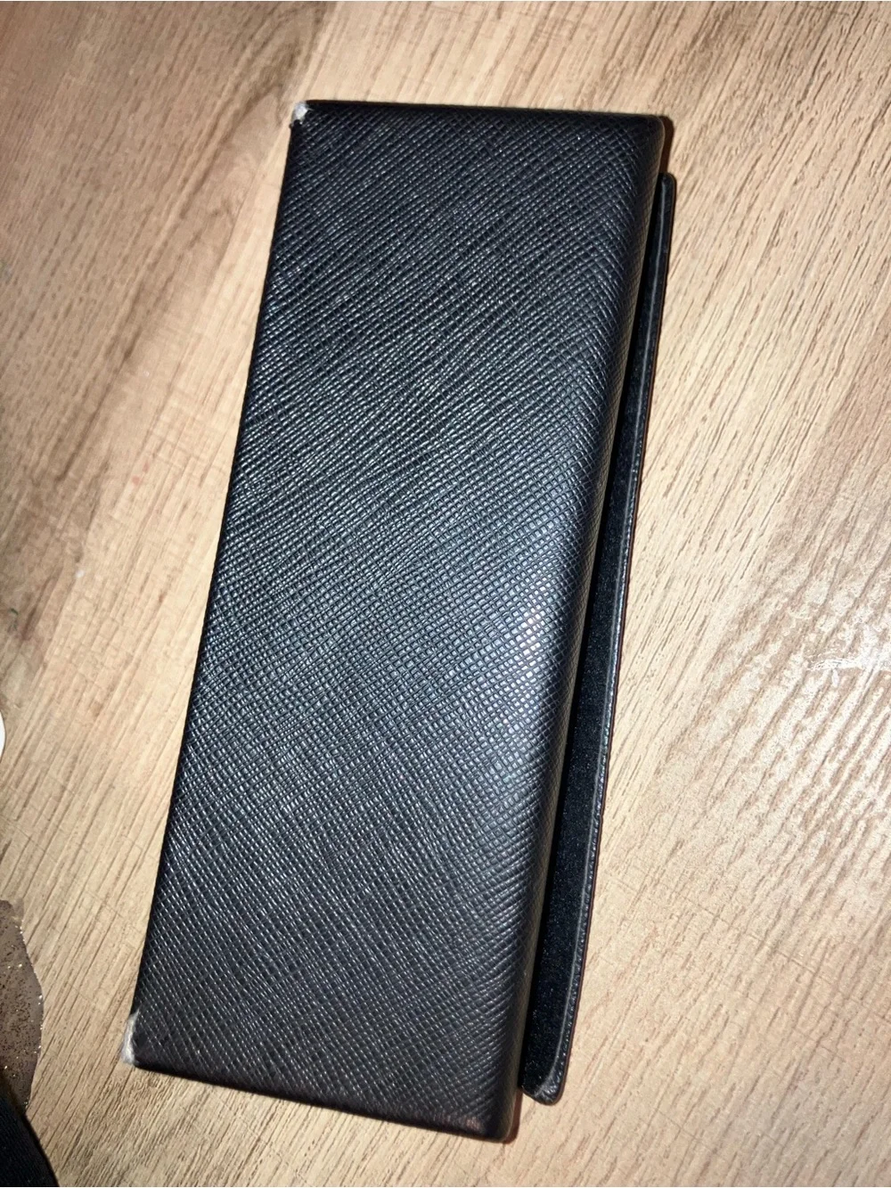 Prada Black saffiano leather sunglasses case only